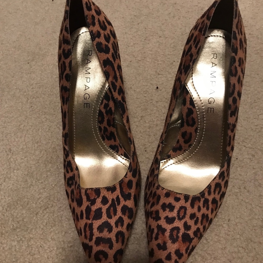 Rampage Leopard Print Heels